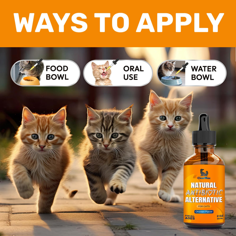 Antibiotics for Cats ◆ Cat Antibiotic ◆ Natural Antibiotics for Cats ◆ Cat Antibiotics ◆ Antibiotic for Cats ◆ Cat Multivitamin ◆ Pet Antibiotic ◆ 2 Oz 2 Fl Oz - PawsPlanet Australia