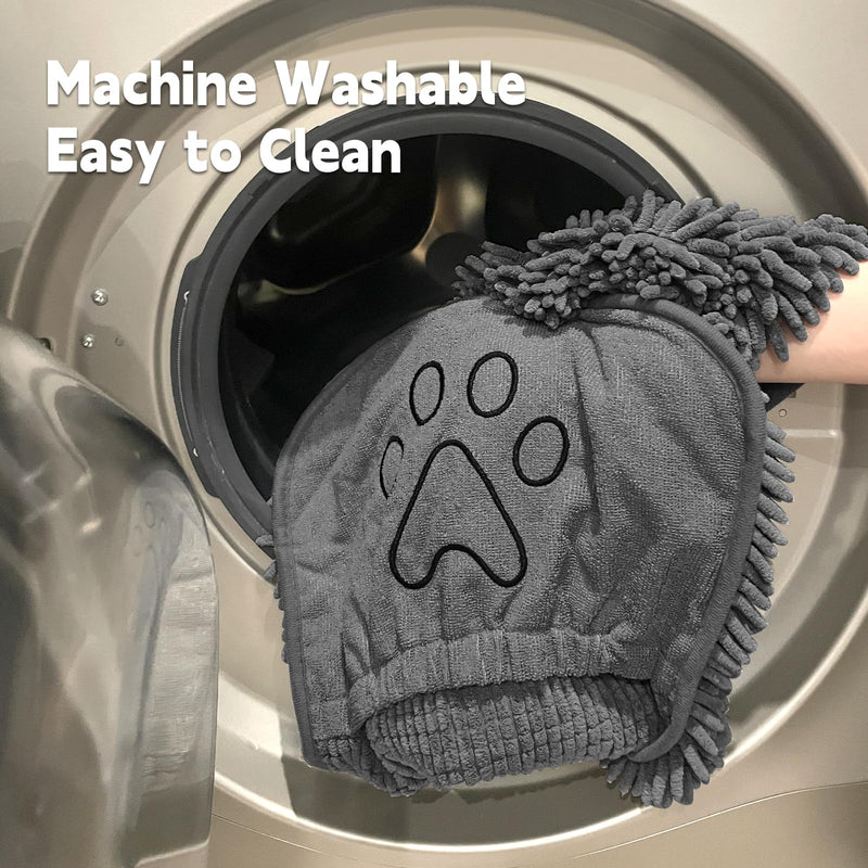 Microfiber Dog Towels for Drying Dogs, Super Absorbent, Soft and Quick Drying Pet Grooming Towel, 31Inch X 13Inch, Perfect Pets' Shower & Bath Supplies for Dog and Cat, Machine Washable, Grey - PawsPlanet Australia