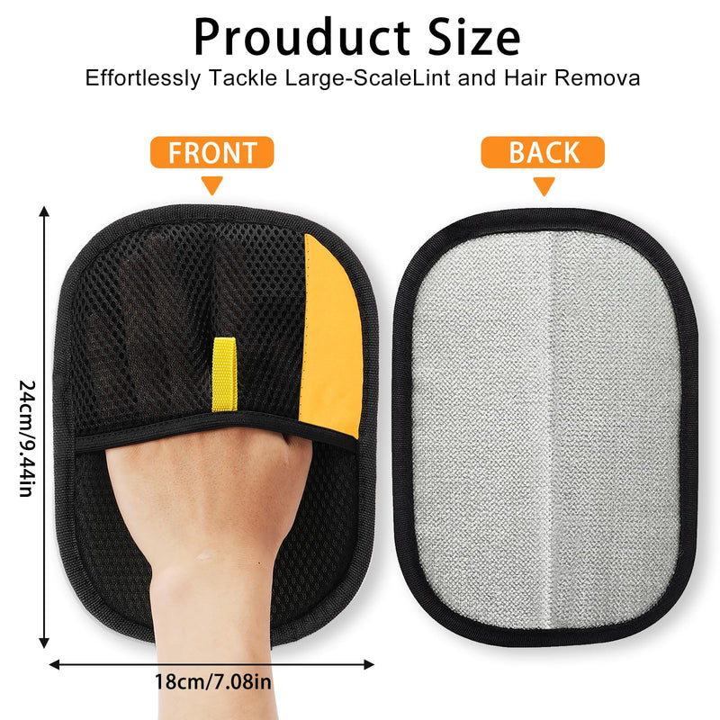 2 Pack Pet Hair Removal Glove, 2025 Washable Reusable Electrostatic Gloves Pet Hair for Cat and Dog, with Electrostatic Tech, for Carpet, Couch, Furniture 2 - PawsPlanet Australia