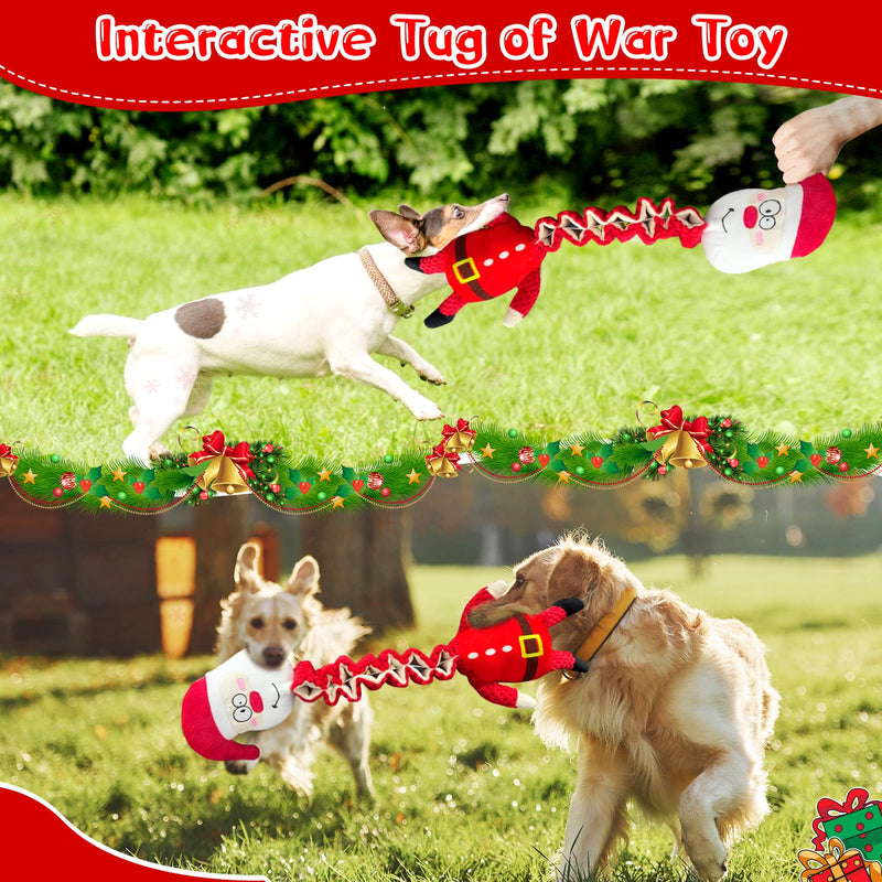 Christmas Large Interactive Dog Toys: Squeaky Plush Stuffed Dog Toys for Large Dogs - Big Chew Santa Dog Toys for Puppy Small Medium Large Breeds - PawsPlanet Australia