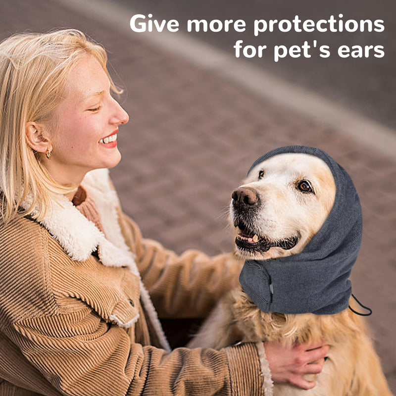 PUMYPOREITY Upgraded Dog Ear Muffs Noise Protection, Dog Ear Covers for Bath, Thunderstorms, Dog Headband for Anxiety Relief, Dog Hematoma Ear Wrap, Dog Ear Protection for Swimming, Grey, S Small - PawsPlanet Australia