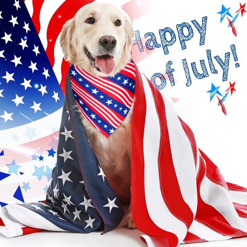 Sadnyy 40 Pcs Veteran Day Dog Bandana Bulk Memorial Patriotic American Flag Star Stripe Adjustable Bandana for Dogs 4th of July Puppy Kerchief National Independence Red White Blue USA Pet Scarf(XL) XL - PawsPlanet Australia