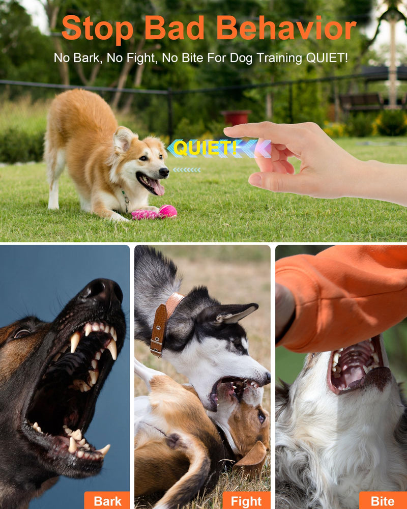 2025 Dog Training Bark Deterrent Device, Anti-Barking Device with HD Display and LED Flashlight for Dogs, Stop Bad Behavior Without Yelling or Swatting, Ultrasonic Stopper Alternative to Shock Collar - PawsPlanet Australia