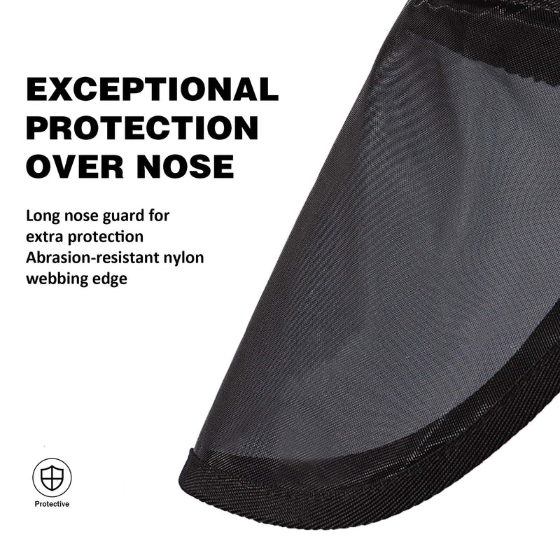 Harrison Howard Pro LumiVista Horse Full Face Fly Mask Large Eye Space Long Nose with Ears UV Protection for Horse Iridescent Prints L - PawsPlanet Australia