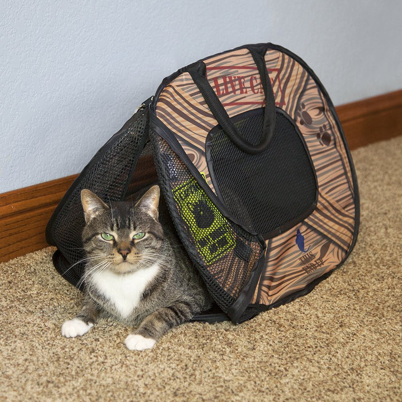 SportPet Designs Pop Open Cat Carrier (Pattern) 20" Pattern - PawsPlanet Australia