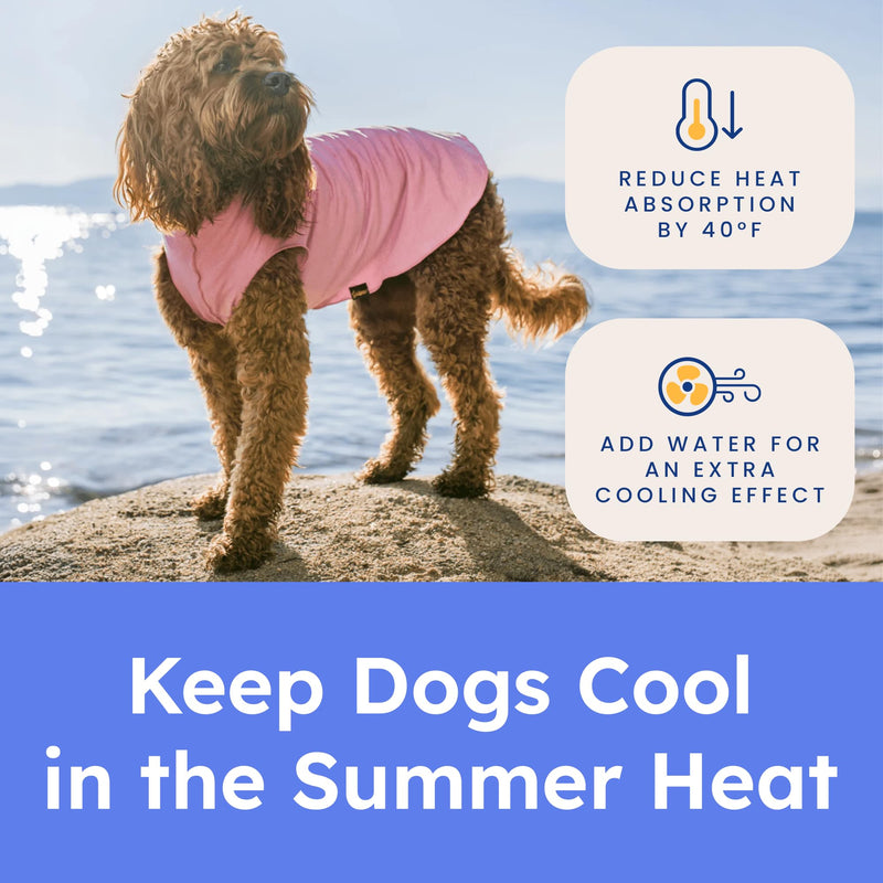 Goldpaw Dog Sun Shirt with UV Protection - Lightweight, Cooling Sun Protection Clothing for Medium Dogs - Reduce Heat Absorption - Made in the USA - Machine Washable - Pistachio Green - Size 16