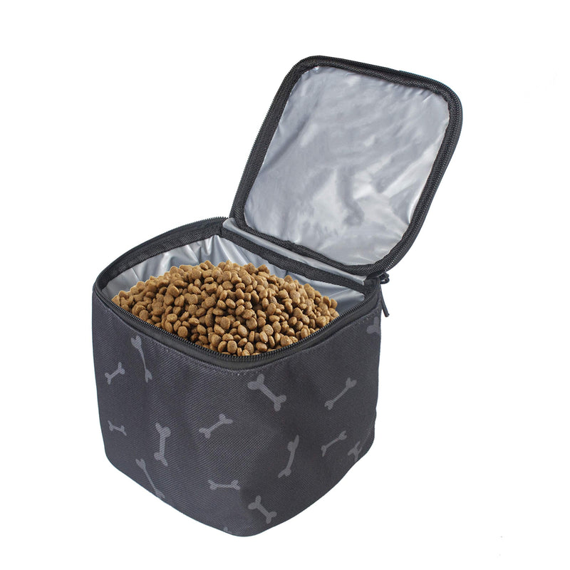 Dog Travel Bag, Pet Luggage Suitcase Weekend Tote Carrier with Collapsible Bowl Black - PawsPlanet Australia