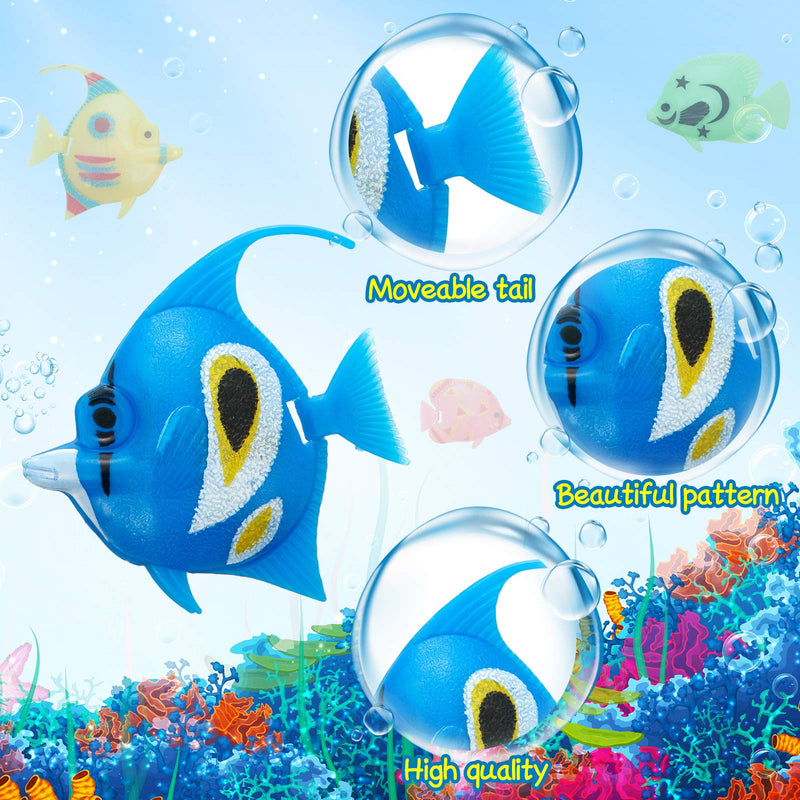 Weewooday 20 Pieces Artificial Moving Fishes Plastic Floating Fishes Lifelike Fish Ornament Aquarium Decorations for Fish Tank (Random Style) - PawsPlanet Australia