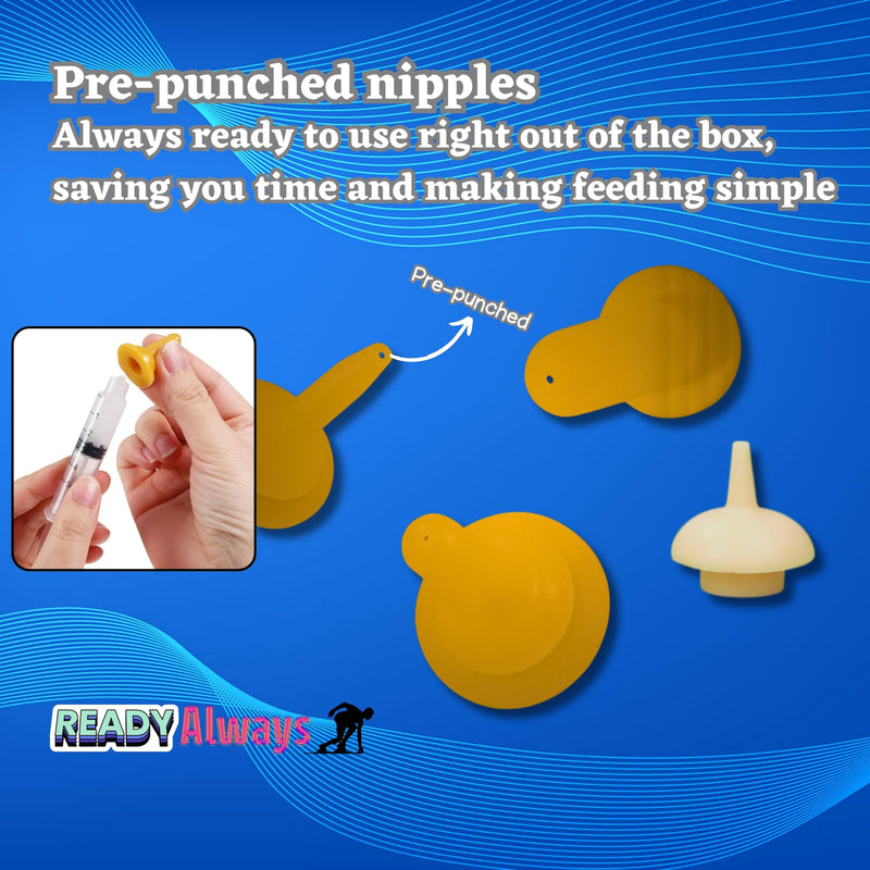 Kitten nursing nipples Puppy nipples for nursing newborn, Kitten bottle feeding, Baby dog milk bottle for kittens, Syringe for liquid, Feeding products for kittens, 100% BPA free, Formula dispenser. - PawsPlanet Australia