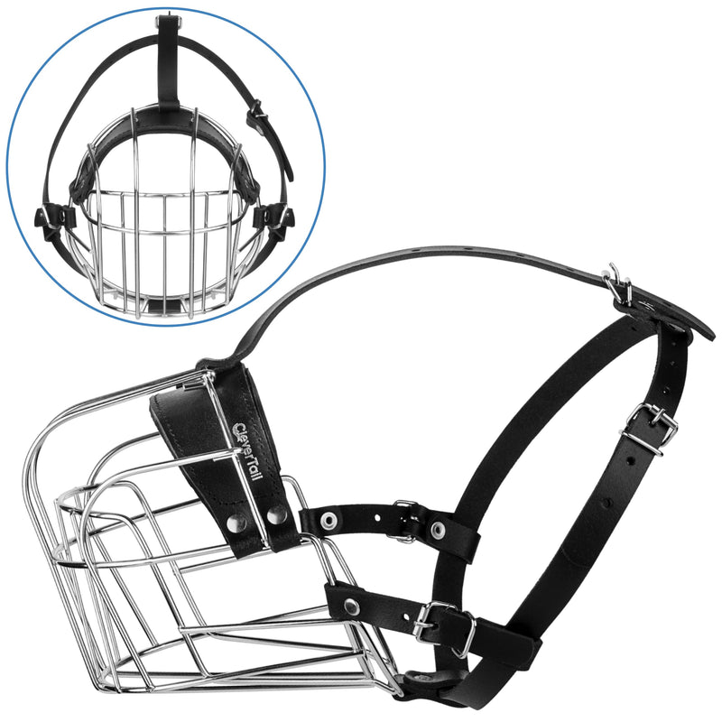 XL Metal Dog Muzzle for Large Sized Dogs – Heavy Duty Rottweiler Muzzle – Basket Extra Large Dog Muzzles for Barking and Biting Cane Corso, Mastiff, Labrador, Bulldog and Other Big Breeds - PawsPlanet Australia