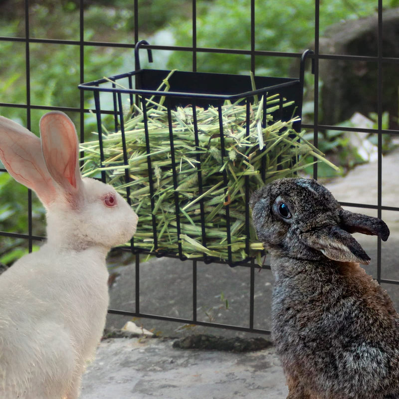 DEVIER Metal Rabbit Hay Feeder, Heavy-Duty, 6.9x4.7x6.6 in, for Multiple Pets - PawsPlanet Australia