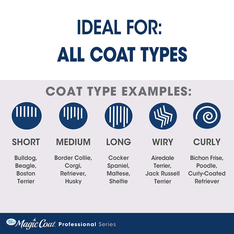 Four Paws Magic Coat Professional Series Grooming All-in-One Wet & Dry Detangling Brush for Dogs, 1 Count - PawsPlanet Australia