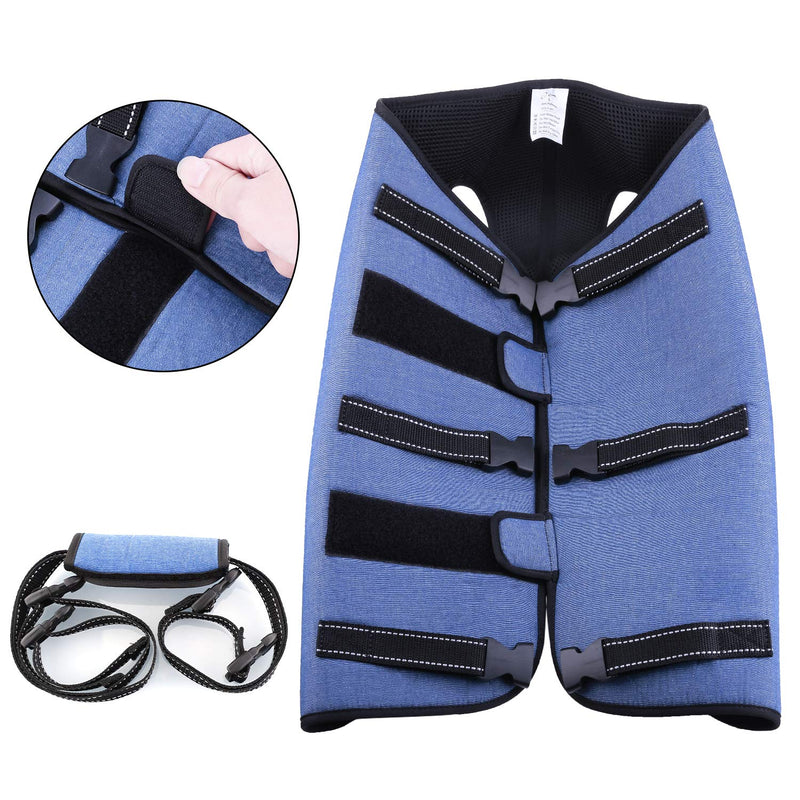 Coodeo Dog Lift Harness, Pet Support & Rehabilitation Sling Lift Adjustable Vest Breathable Straps for Old, Disabled, Joint Injuries, Arthritis, Loss of Stability Dogs Walk Blue Large - PawsPlanet Australia