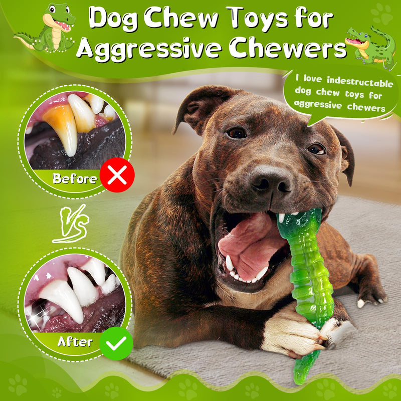Large Dog Chew Toys: 2 Packs Indestructible Dog Toys for Aggressive Chewers - Tough Dog Toys for Large Breeds blue - PawsPlanet Australia