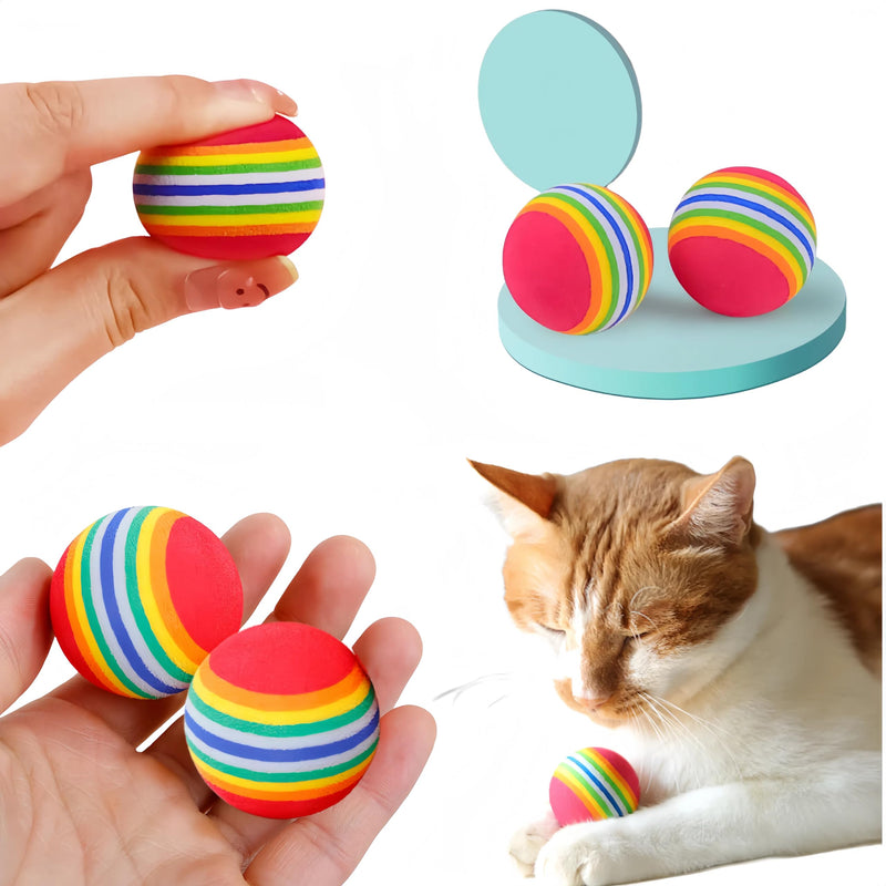 10 pcs Larger 1.38 "Soft EVA Foam Interactive Indoor Quiet Toy Balls, 35mm Diameter Dog and cat Toy Balls Quiet Toy Balls for Pets to Play Alone.Kittens Toys.Cat Toy Sponge Ball. - PawsPlanet Australia