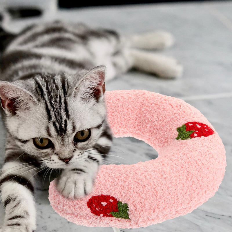 BESTOYARD 4-Piece Set of Large Neck Pillows for Cats with Soft Polyester Filling and PP Cotton, Protective for Cervical Spine, for Small and Disabled Pets