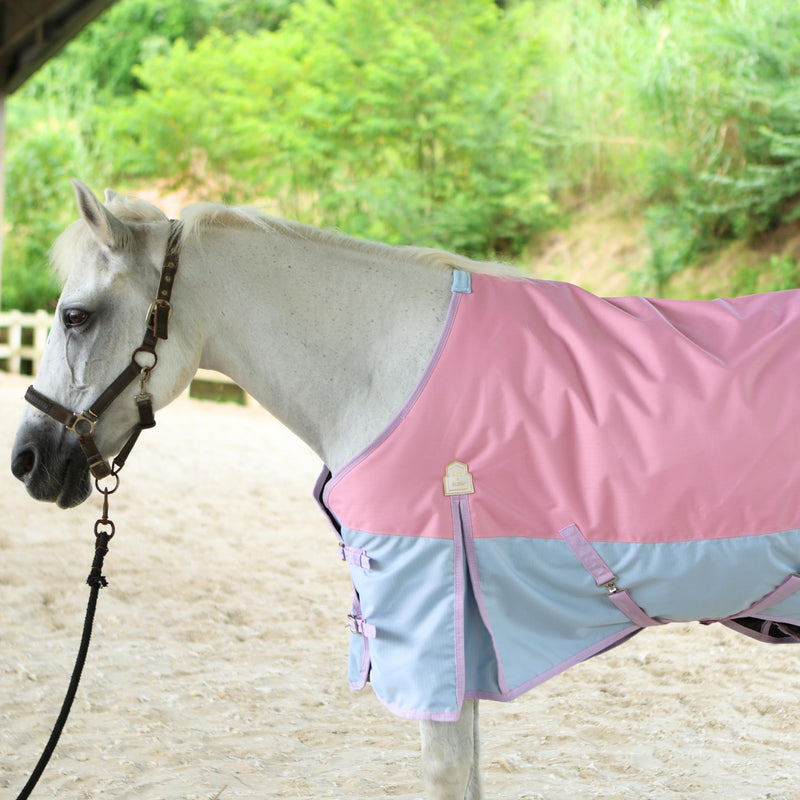 BARN & STABLE 600Denier 3000mm/3000mvp Super Waterproof & Breathable Horse Blankets for Winter with 200g Fill Sea Pink/Plume 75 Inch - PawsPlanet Australia