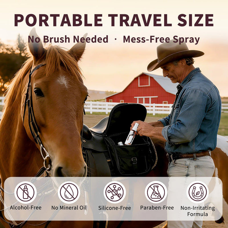 Hoof Oil Spray for Horse – Deep Hydration & Frog Care | Jojoba, Coconut & Tea Tree Formula | Repairs Dry, Cracked, Brittle Hooves & Boosts Natural Shine | 3.38 oz Chamomile - PawsPlanet Australia