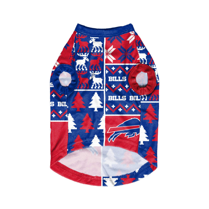 FOCO NFL Unisex-Adult Busy Block Family Matching Collection Set Holiday Pjs Buffalo Bills Dog - L - PawsPlanet Australia