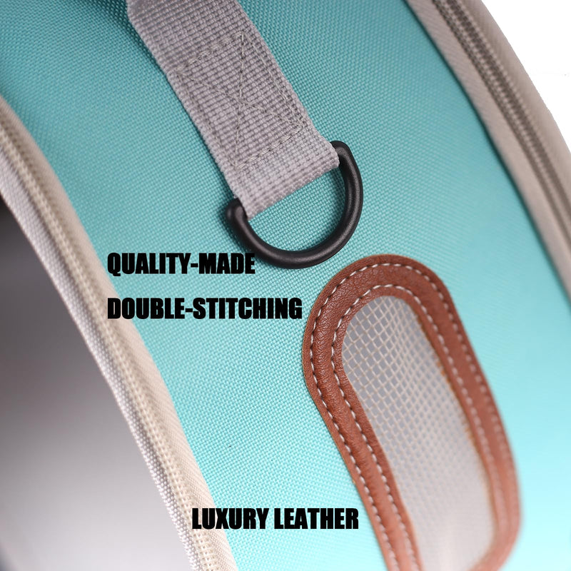 Guinea Pig Carrier Travel Cage, Portable Reptile Carrier Bag for Two (2) Guinea Pig, Bearded Dragon Lizard Carrier Cage for Small Animals Hamster Hedgehog Bird Bunny Kitten (Green, Typical Oxford) Green - PawsPlanet Australia