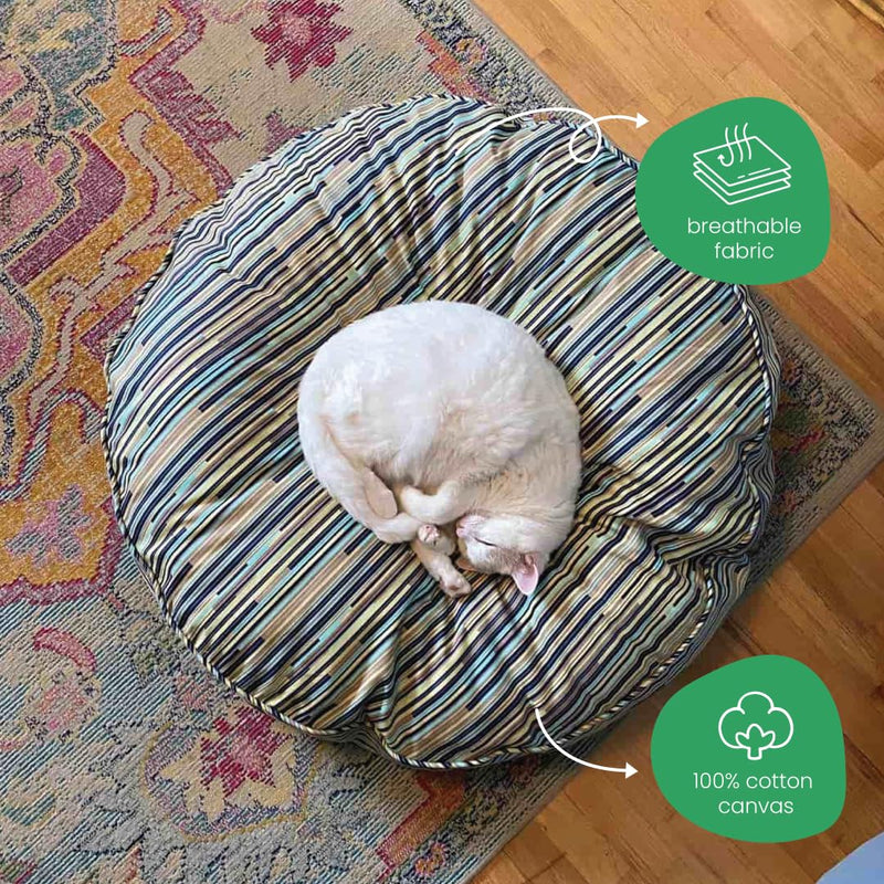 Molly Mutt Petite Dog Duvet Cover - Round - I Don't Like Mondays Print - Measures 20’’ x 4’’ - 100% Cotton - Durable - Breathable - Sustainable - Machine Washable Dog Bed Cover - Pre-Shrunk I Don't Like Monday's 20" X 4" - PawsPlanet Australia