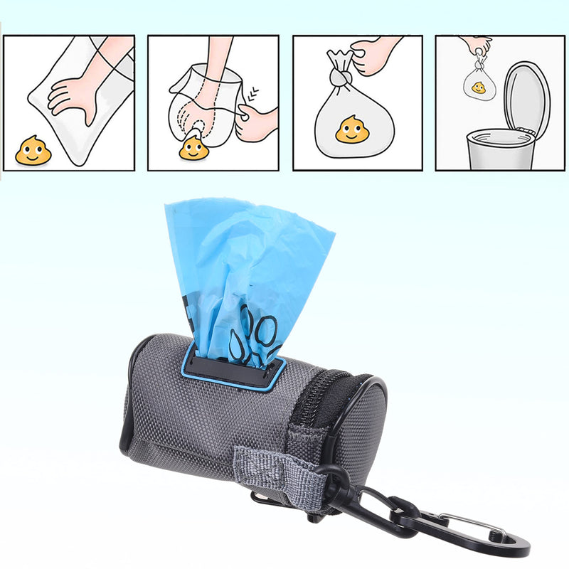 Kare & Kind Pet Waste Bag Dispenser with Dog Poop Holder- Clip On Zippered Poop Bag Holder - Also Includes Pet Waste Bags, Carabiner- Attaches to Leash, Belt, Harness,Collar, Stroller, Backpack - PawsPlanet Australia