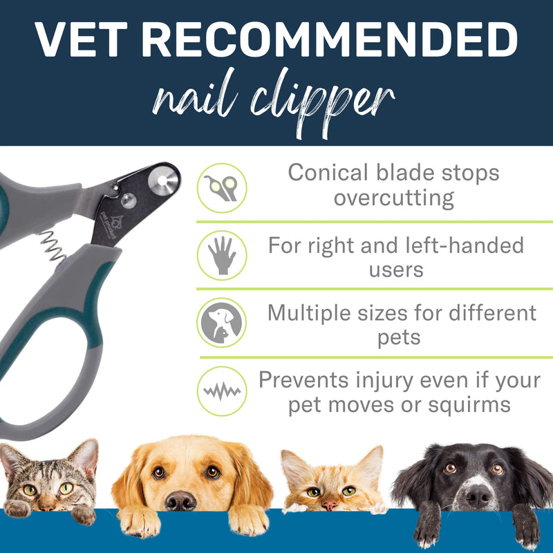 Zen Clipper Pet Nail Clipper for Cats – Cat Nail Trimmer for Safer Pet Grooming - Clean, Quiet, and Easy-to-Use Stainless Steel Claw Trimmer - (2mm Hole) X Small - 2mm hole - PawsPlanet Australia