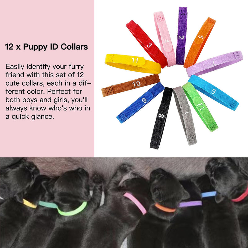 Complete Dog Whelping Kit with Feeding Nipple, Record Keeping Charts, ID Collars, Aspirator, Cord Clamps & More - Essential for Newborn Puppies (Red no pad) Red no pad - PawsPlanet Australia
