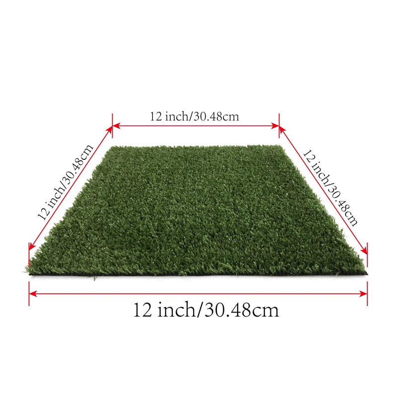 KuGuo Soft Plastic Fake Lawn Chicken Nesting Boxes Pads Chicken Bedding 12 x 12 inches Soft Short Grass - PawsPlanet Australia
