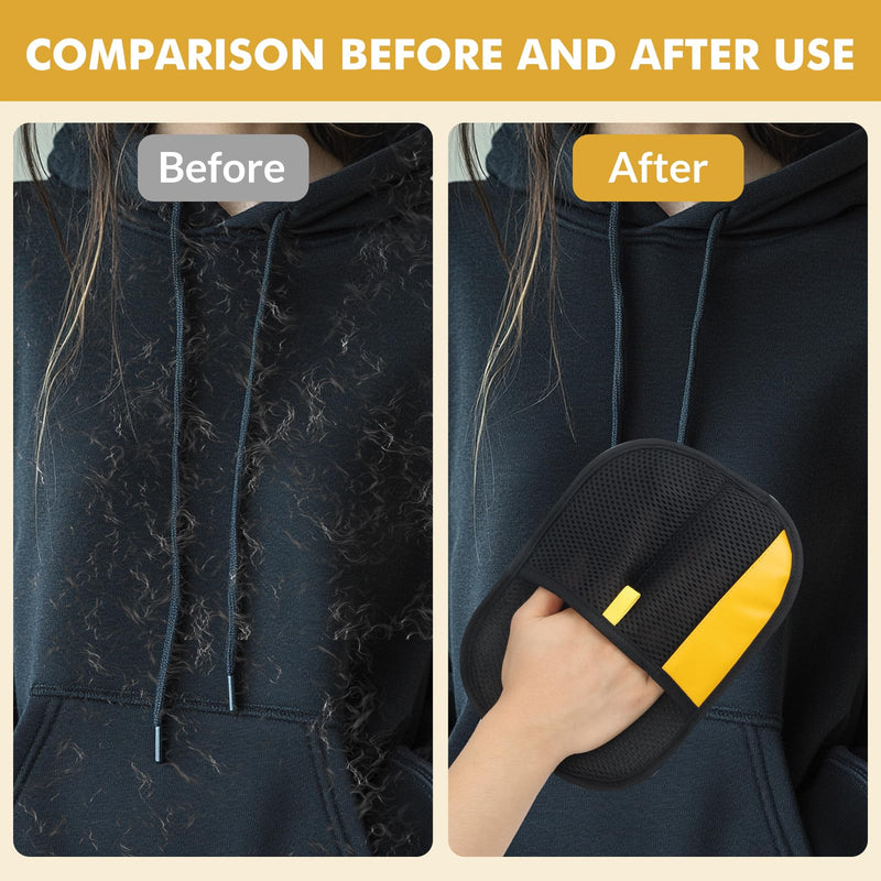 Pet Hair Removal Glove,2Pcs,Electrostatic Gloves Pet Hair Removal,Highly Efficient,Pet Hair Remover Glove,9.45-Inch Large Brush Surface,Reusable Cat Grooming Gloves for Couch,Sweater,Carpet,Curtain. - PawsPlanet Australia