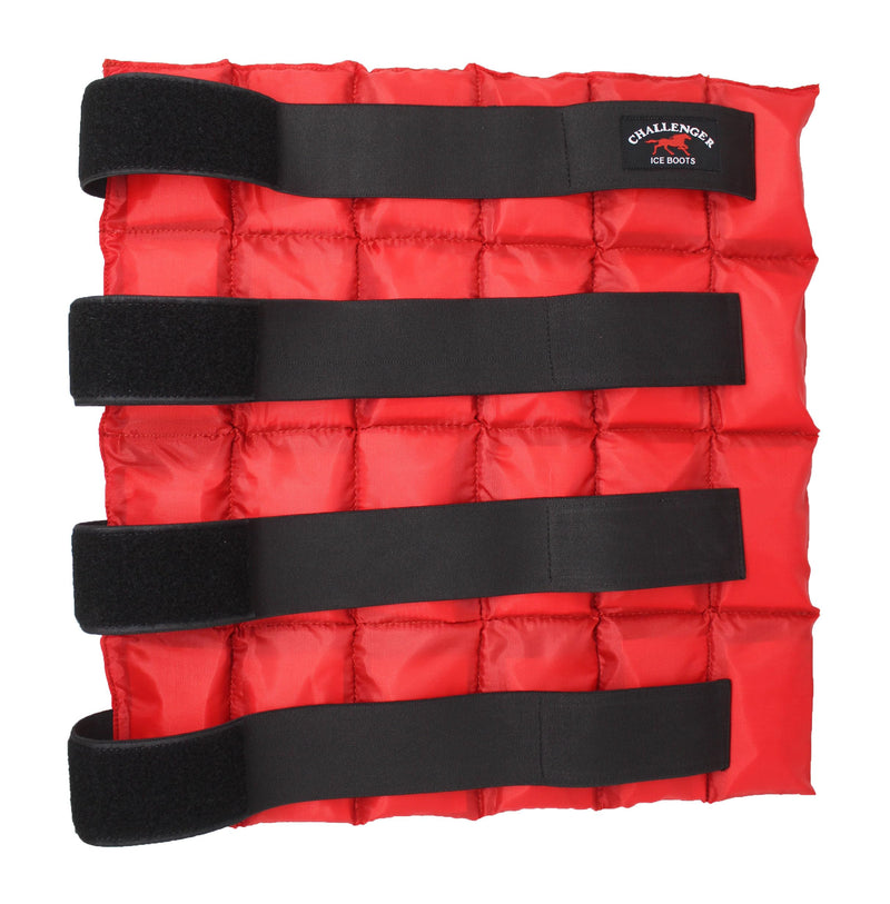 Horse Cooling Gel Leg Wrap – Quick-Cooling Therapy Wrap for Exercise, Injury Relief & Recovery, Red (41GR01RD)
