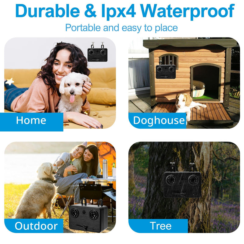 Anti Barking Devices, Auto Dog Barking Control Devices with 3 Modes, Rechargeable Ultrasonic Dog Bark Box Dog Barking Deterrent Devices, Effective Stop Barking Dog Devices for Indoor & Outdoor