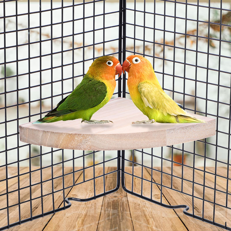 Bird Perch Stand, Wooden Platform for Parrots, Canaries, Cockatiels, Finches, Budgies, Lovebirds, Hamsters, Guinea Pigs, Chinchillas - PawsPlanet Australia