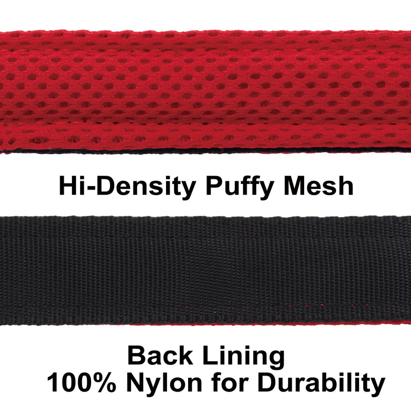 Double Handle Walking/Traffic Air Mesh Leash Large Amethyst - PawsPlanet Australia