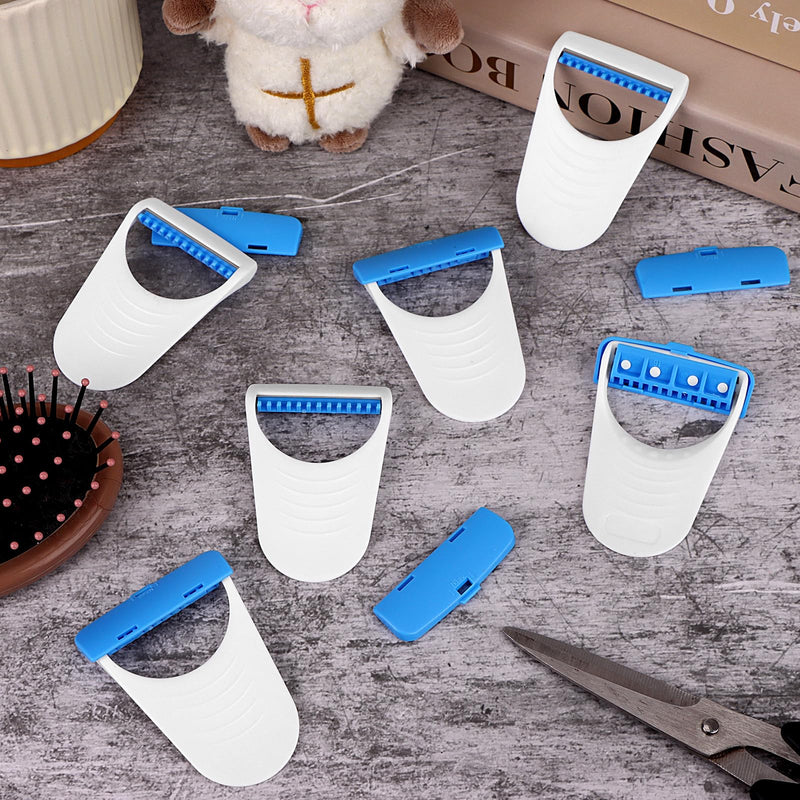 24 Pcs Horse Clippers Horse Grooming Razor Disposable Grooming Razor Horse Trimmer Shaver Kit Fit for Horse Dog, White&Blue Blue 24 - PawsPlanet Australia