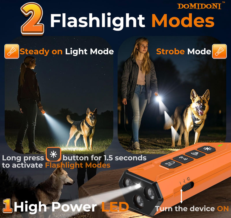 2025 Upgraded Dog Bark Deterrent Device - Anti Barking Devices for Dogs, Indoor Outdoor Use Rechargeable, Safe for Dogs & Humans, Portable No More Barks Ultrasonic Dog Training Device (Alpha Pro) Alpha Pro - PawsPlanet Australia