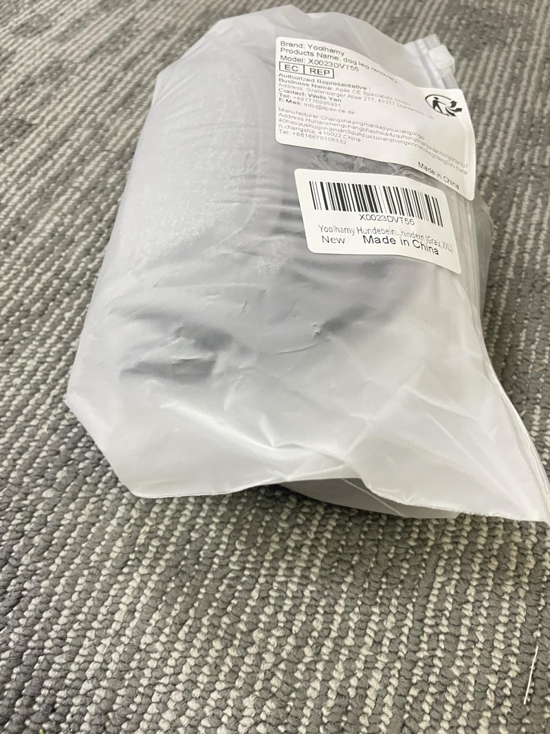 Dog Leg Recovery Sleeve, Dog Front Leg Elbow Protector, Dog Recovery Suit After Surgical Wound Protector to Prevent Licking Bite Cone Collars Alternative (Grey, 2XL) Grey - PawsPlanet Australia