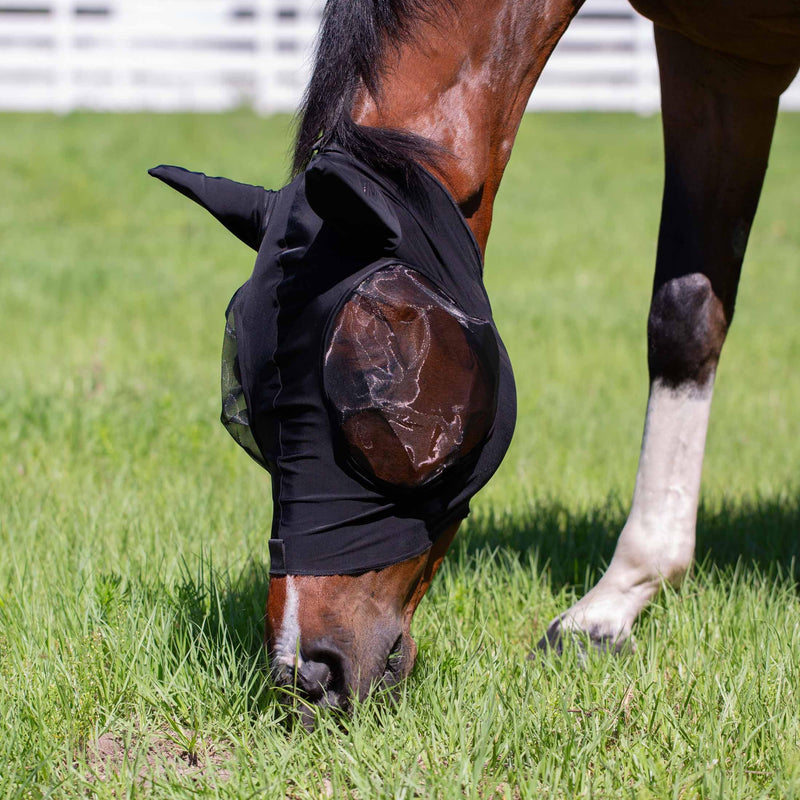 Equinavia Bug Out Fly Mask | Against Flies, Insects, UV Rays - Black - Horse