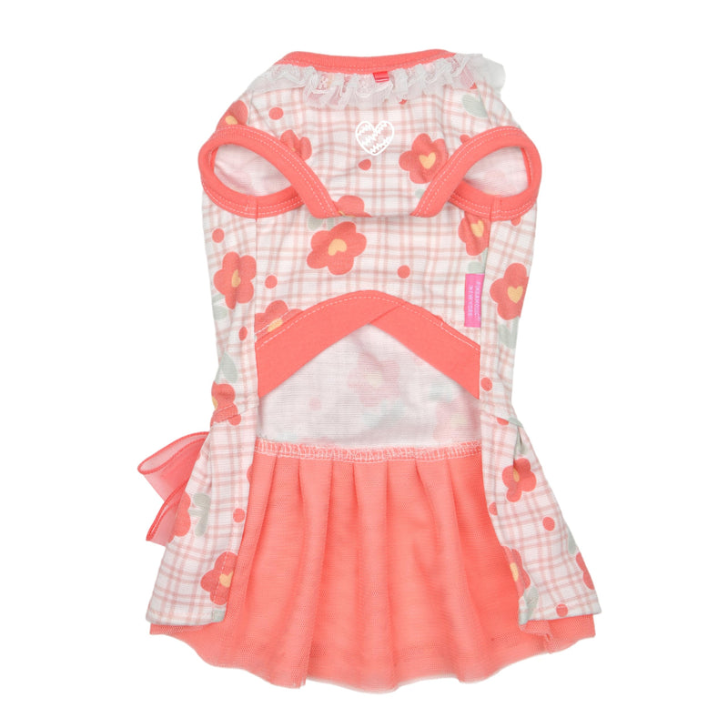 Pinkaholic New York Spring/Summer Sophie Dog Dress Trendy Fashionable Cute Dog Apparel, Fanta, Small FANTA_SOPHIE - PawsPlanet Australia