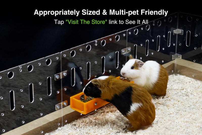 GuineaLoft™ Food Feeder Yellow - Say Goodbye to Traditional Bowls! Ultimate Feeder for Small Pets Like Guinea Pigs, Rabbits and Chinchillas. Designed & Made by Seasoned Owners - GuineaLoft Exclusive - PawsPlanet Australia