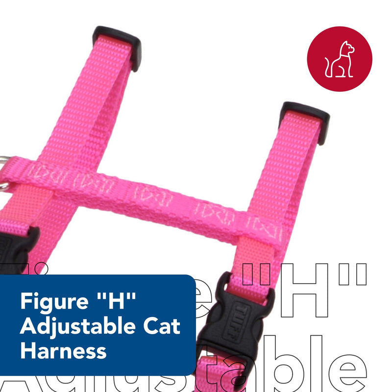 Coastal Pet Figure "H" Adjustable Cat Harness - Outdoor Cat Supply - Comfortable for Cats - Secure Snap-Lock Buckles - Blue, 3/8" x 10"-18"