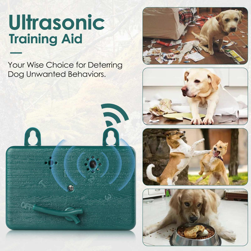 Anti Barking Device for Dogs. Ultrasonic Barking Control Devices 50FT Range Outdoor & Indoor, Stop Barking Dog Deterrent Devices Bark Box 3 Modes. Dogs Barking Silencer Safe for Human & Dogs (Green)1 Green - PawsPlanet Australia