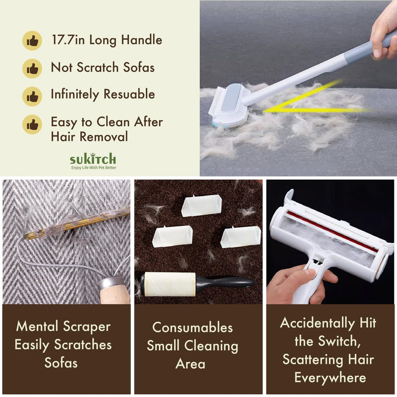 Pet Hair Remover for Couch, Durable, Reusable, Washable Lint Cleaner for Dog and Cat Hair, Gentle on Furniture, Effective on Carpets, Clothing, Bedding - PawsPlanet Australia