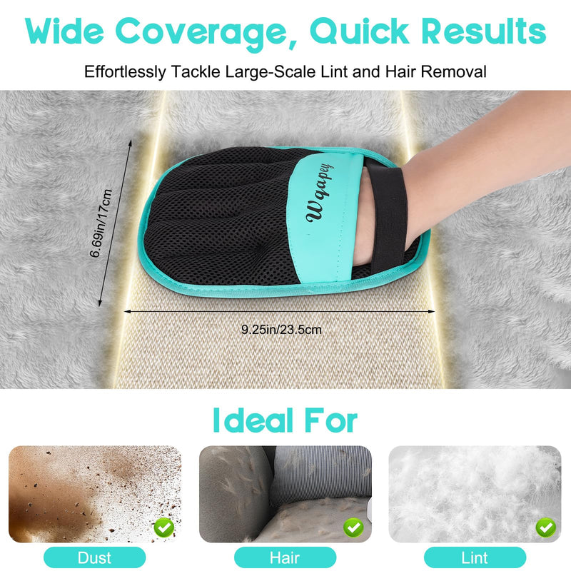 Pet Hair Remover, Electrostatic Pet Hair Removal Gloves, Reusable Cat & Dog Hair Remover for Couch, Furniture, Carpet, Curtain, Upgraded Animal Fur Removal Tool, Cat Grooming Gloves-1 PCS - PawsPlanet Australia