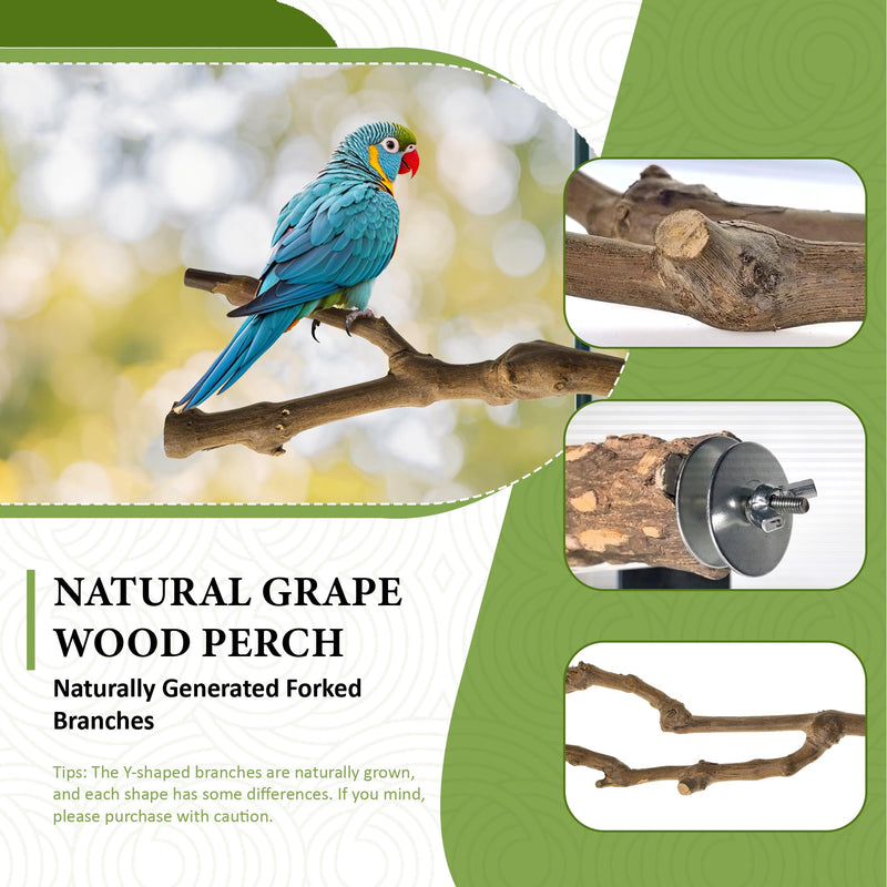 8pcs Natural Bird Perches for Cage, 5.9“ Small Wood Bird Perch for Parakeet/Cockatiel, Bird Cage Stick, Bird Branches for Cages, Birdcage Accessories for Parrot Conure 8pcs-15cm