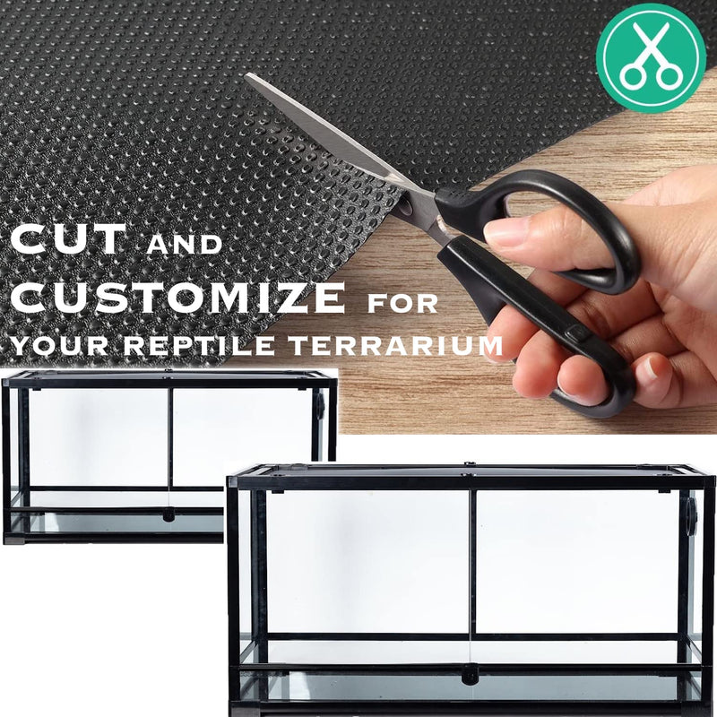 Reptile Substrate Mat Carpet Bedding, Bearded Dragon Substrate, Reptile Tank Terrarium Liner for Leopard Gecko Lizard Bearded Dragon Tank Accessories - PawsPlanet Australia