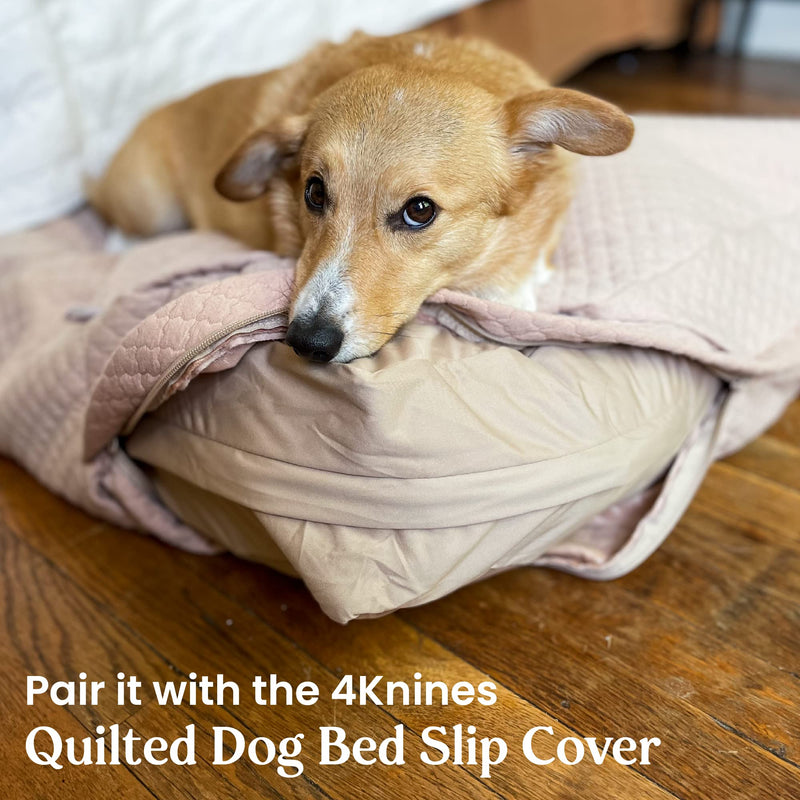 Dog Bed Cover – Waterproof Cover for Dog Bed – Heavy Duty, Machine Washable Zippered Liner – Durable, USA-Made Fabric for Pets – Ideal Pet Bedding Protector for Accidents and Messes - Medium (Tan) Tan - PawsPlanet Australia