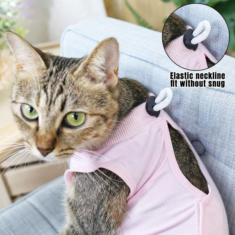 2 Pieces Post-Operative Clothing, Anti-Lick Pet Vest, Soft and Comfortable Clothing, Pet Supplies (Purple, Pink)