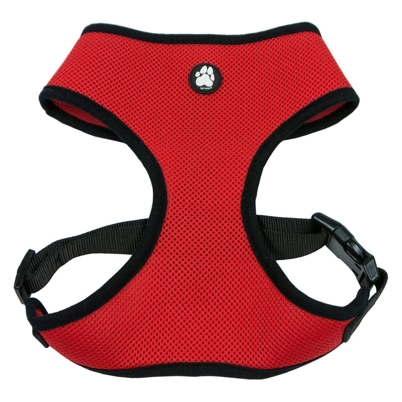 Furhaven Adjustable Padded Mesh Dog Harness - Black, Large - PawsPlanet Australia