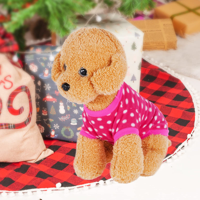 Rbenxia 4 Pieces Dog Fleece Sweaters Puppy Warm Sweater Doggie Sweatshirt Soft Fleece Dog Pajamas Puppy Clothes Winter Dog Outfits for Small Puppy Dog Cat Pets (X-Small) X-Small - PawsPlanet Australia